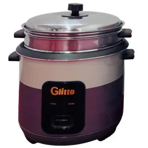 Glitto Cylinder Rice Cooker – 2.8 L, 1000 W